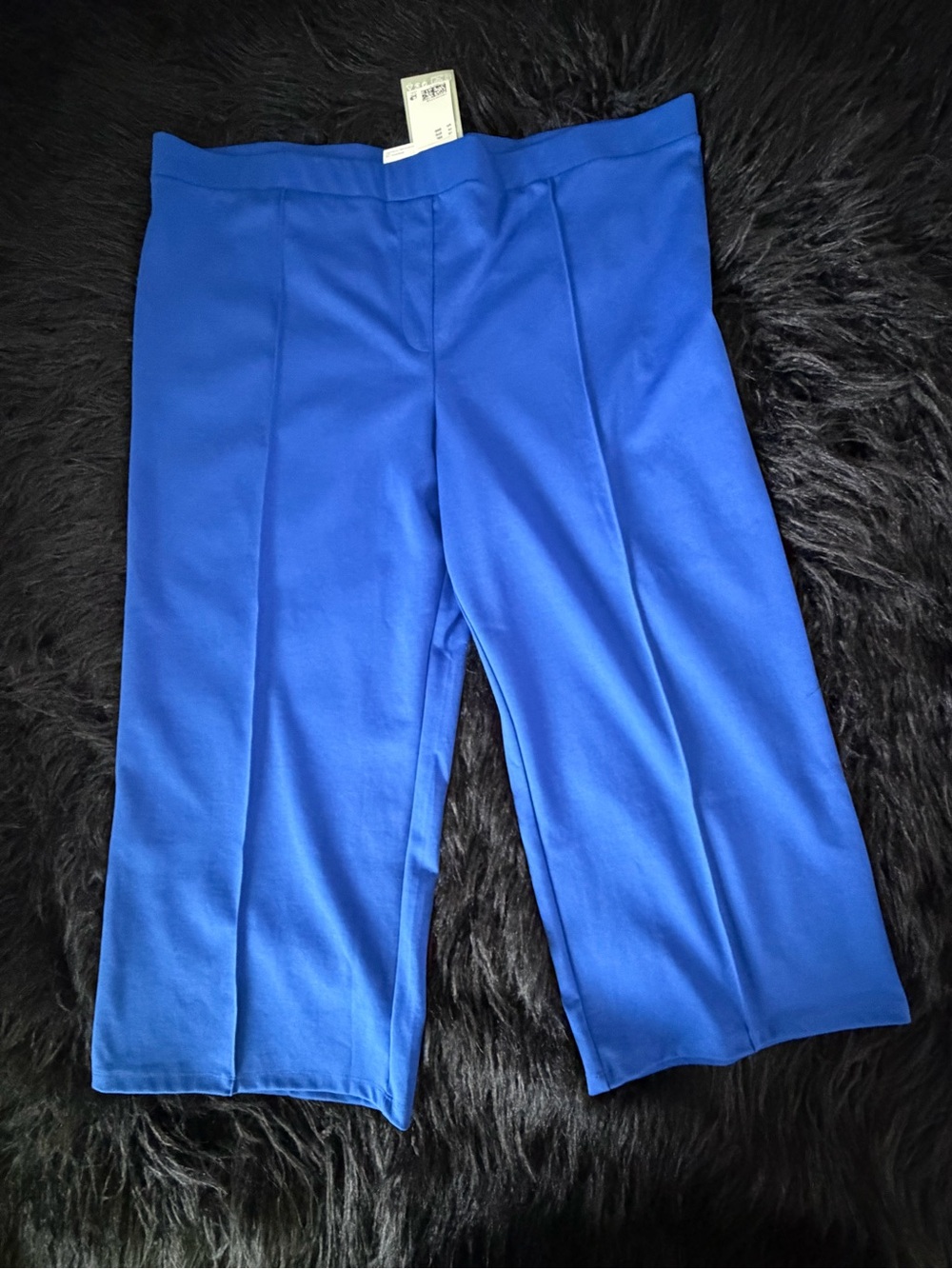 NWT! H&M Wide Leg Pants in Blue Ponte Knit